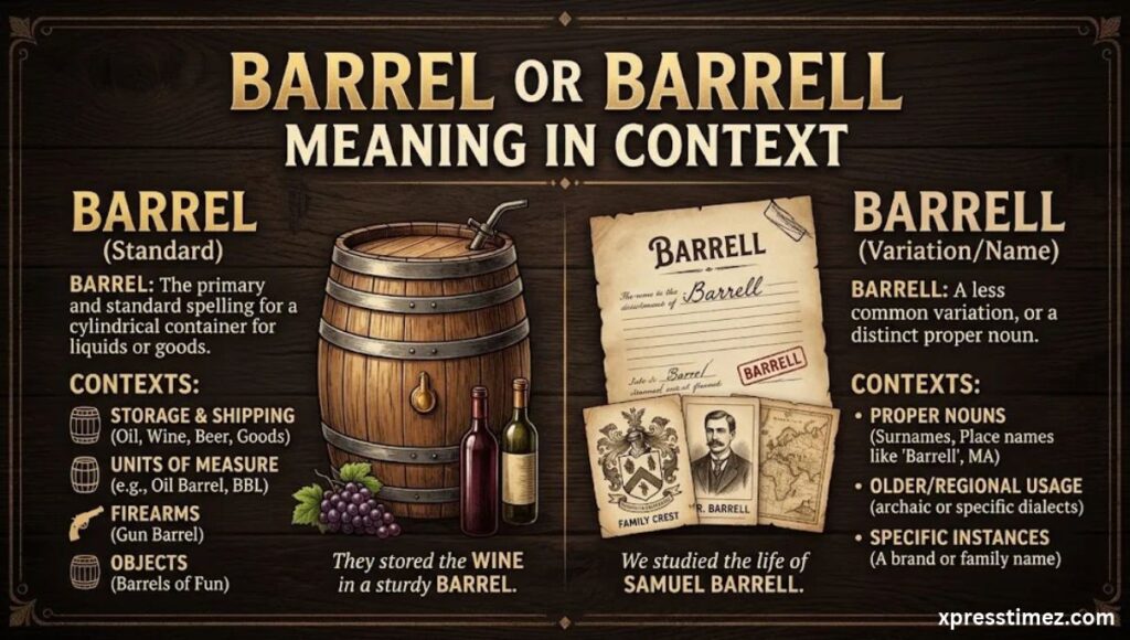 barrel-or-barrell-meaning-in-context