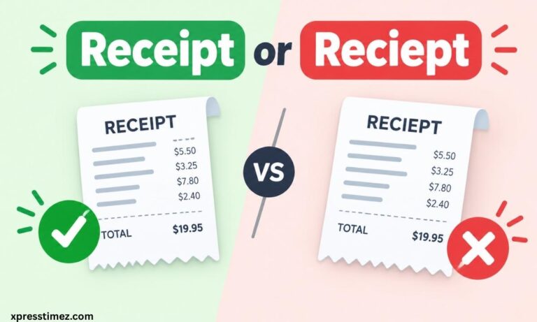 Receipt or Reciept