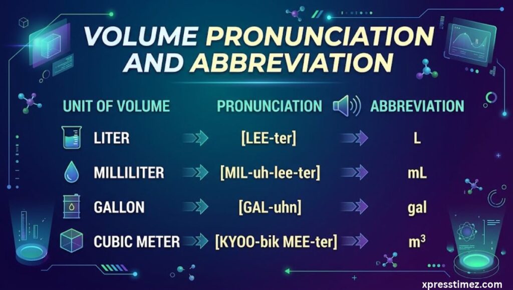 volume-pronunciation-and-abbreviation