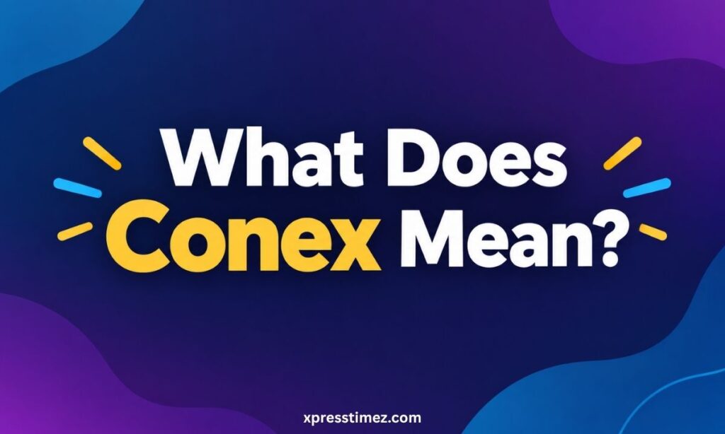 what-does-conex-mean